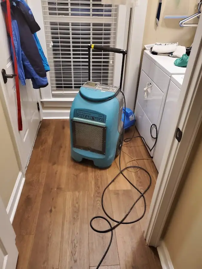 Commercial dehumidifier deployed for Flood Damage Cleanup in Port Sheldon